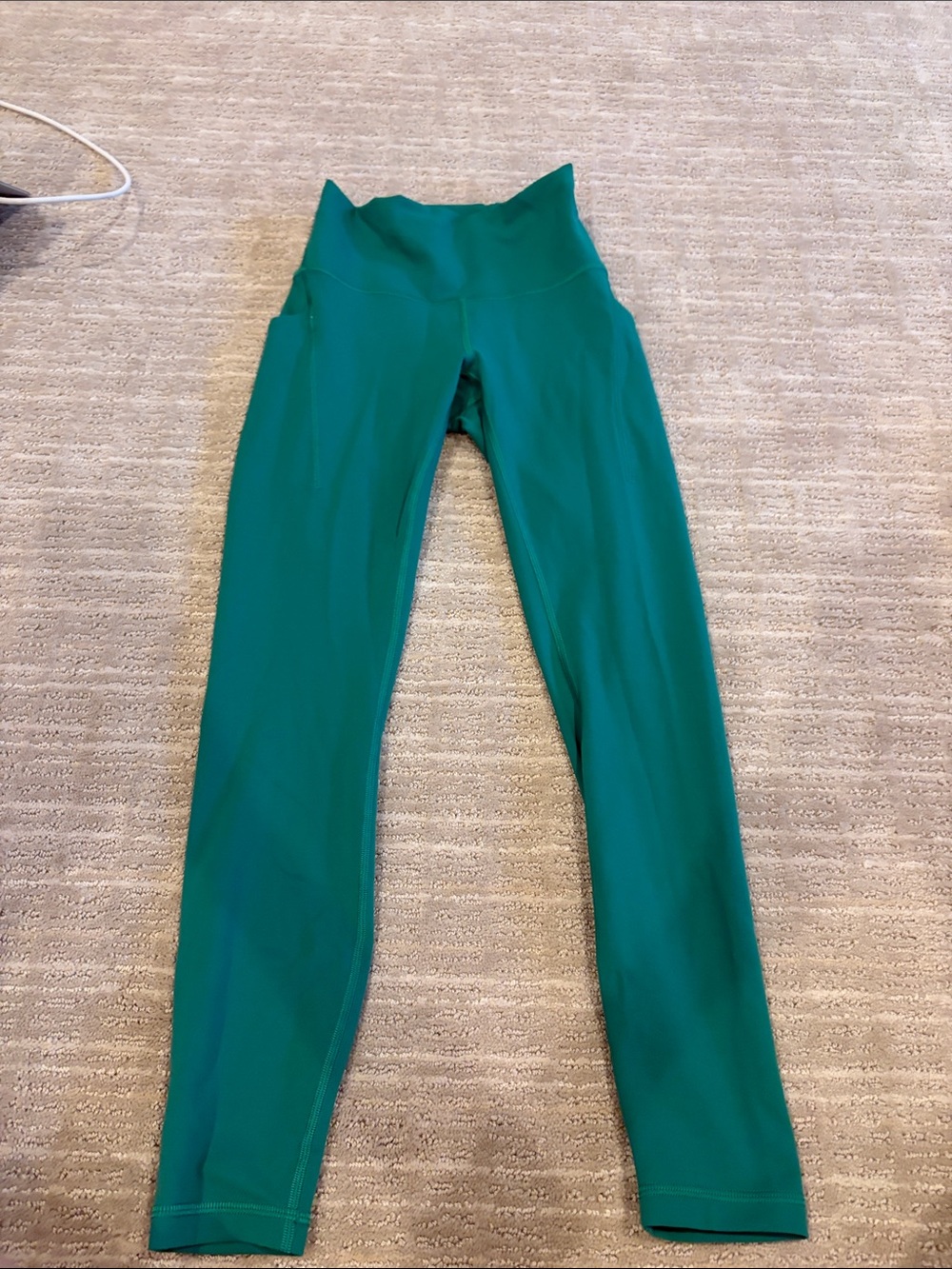 High-Waist Emerald Green Leggings Lululemon